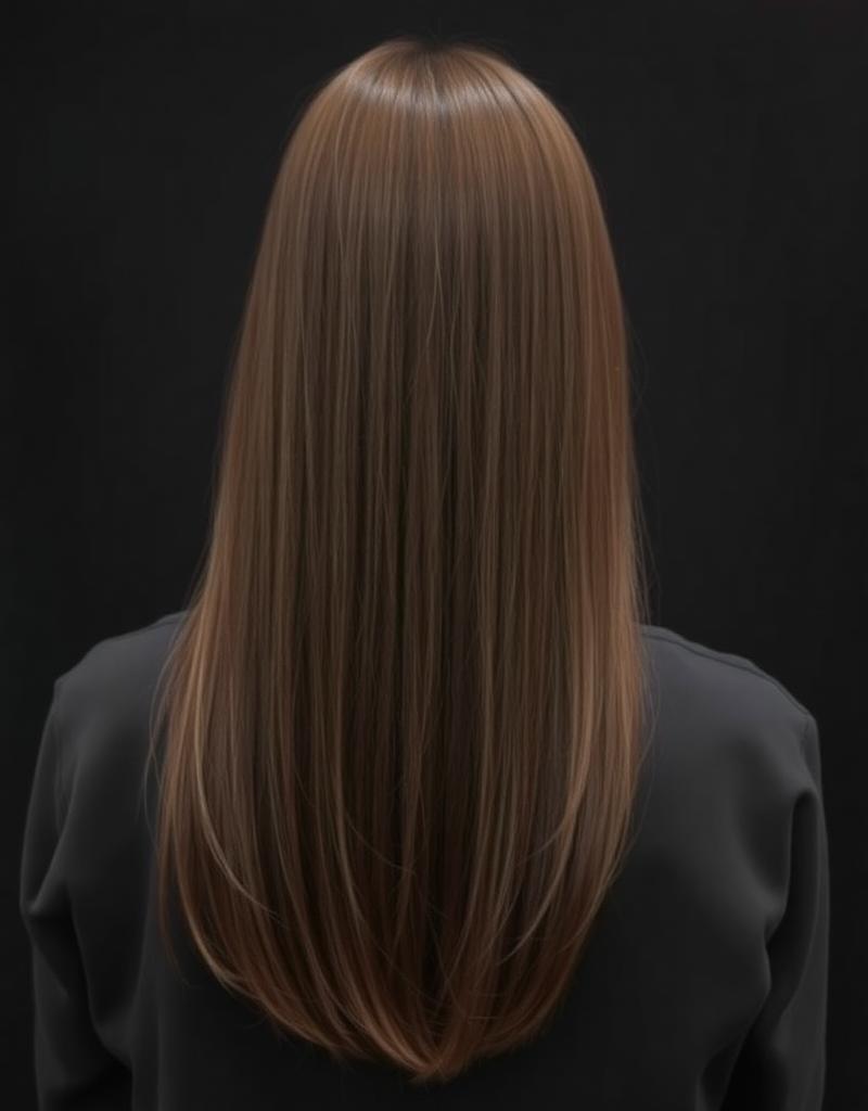 Antes — Castanho natural para loiro platinado