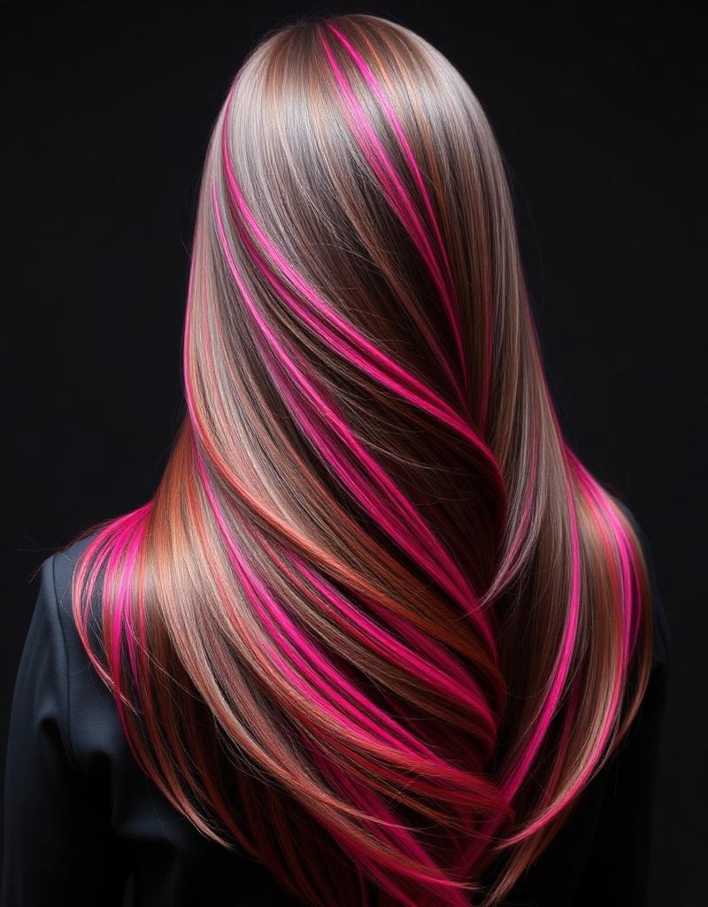 Trabalho de Bruna Teixeira — Colorista — ruivos, vermelhos e mechas rosas